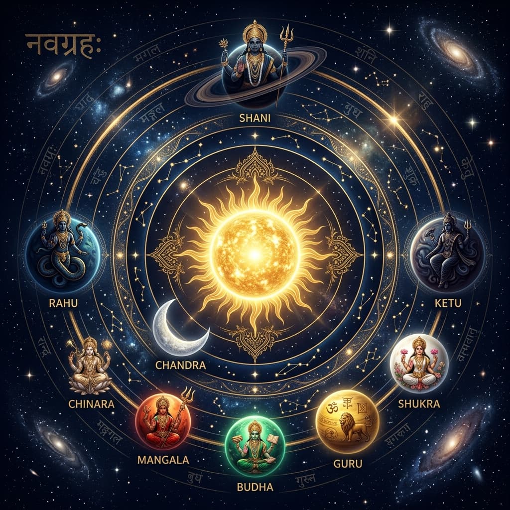 Navagraha: The 9 Planets in Vedic Astrology and Their Powers